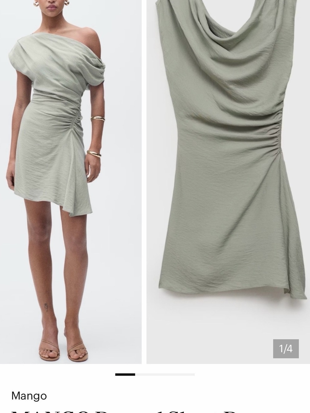 Mango Sage Green Top